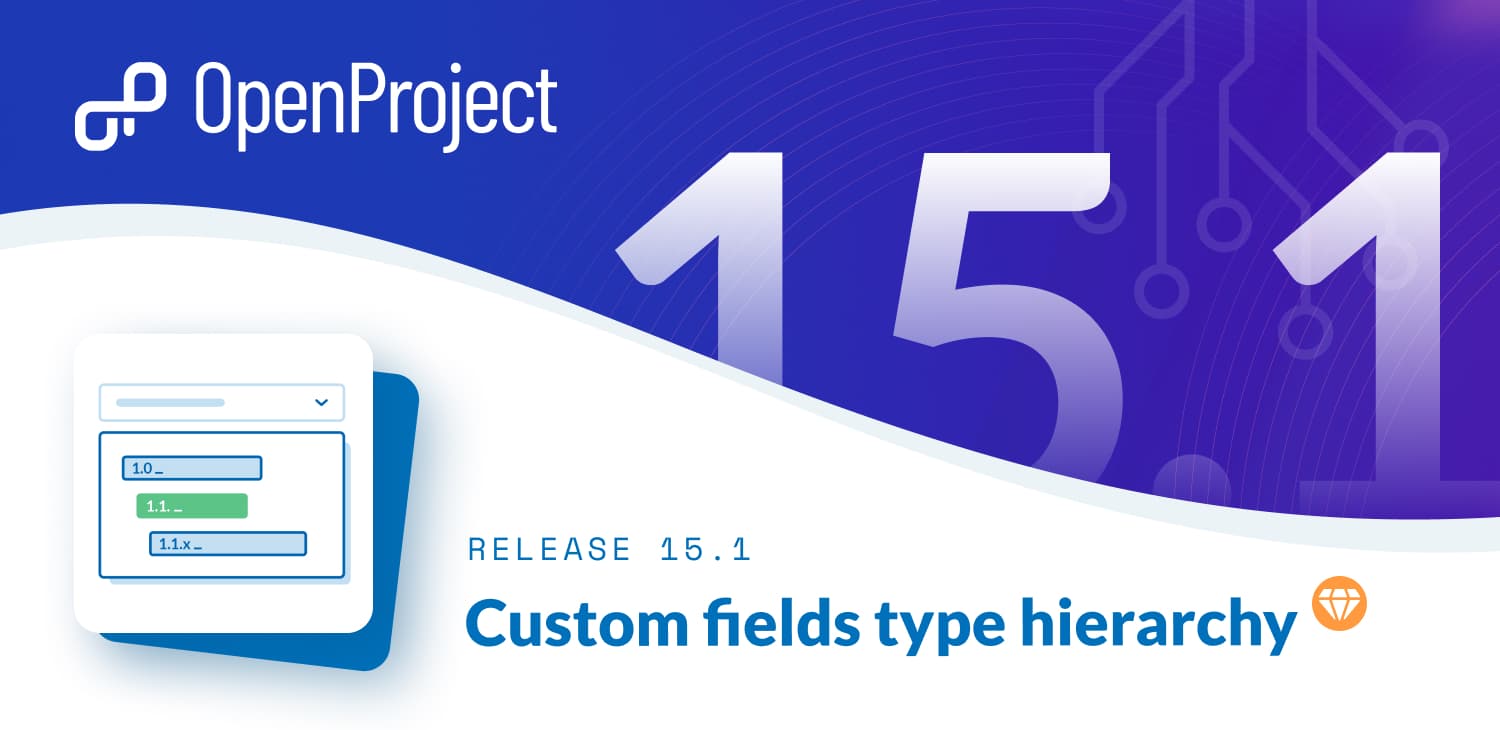 OpenProject 15.1: Custom fields of type hierarchy OpenProject 15.1: Custom fields of type hierarchy