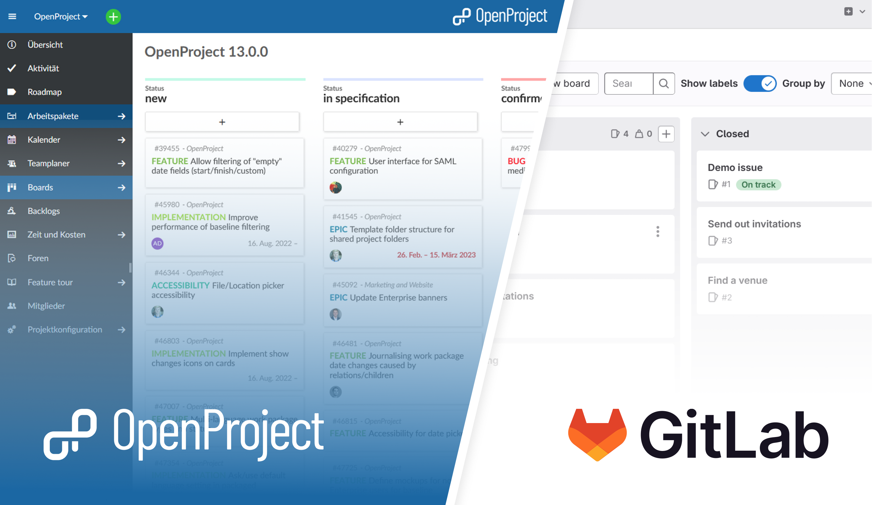 OpenProject - an alternative to GitLab for open source project management OpenProject - an alternative to GitLab for open source project management
